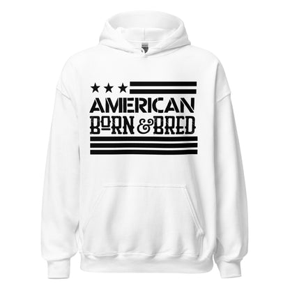 Patriotic Hoodie for Woman "American Born & Bred" H220013