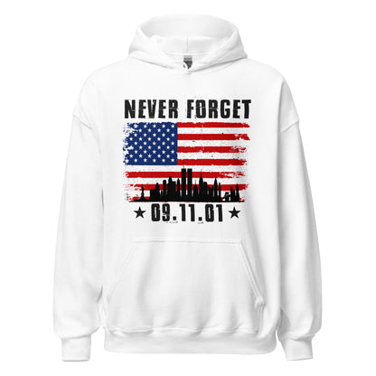 Patriotic Hoodie for Woman "Never Forget 09.11.01" H220023