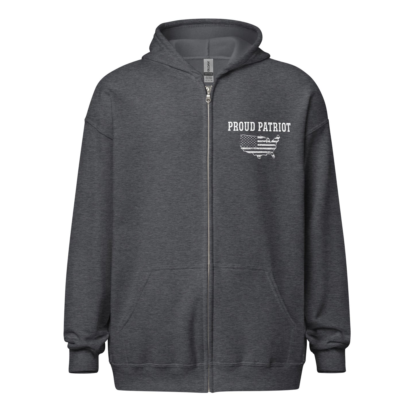 Patriotic Zip-Hoodie Men "Proud Patriot" J100002