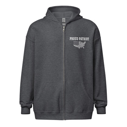 Patriotic Zip-Hoodie Men "Proud Patriot" J100002