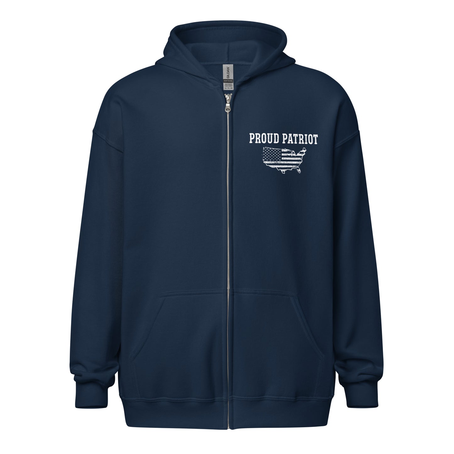 Patriotic Zip-Hoodie Men "Proud Patriot" J100002