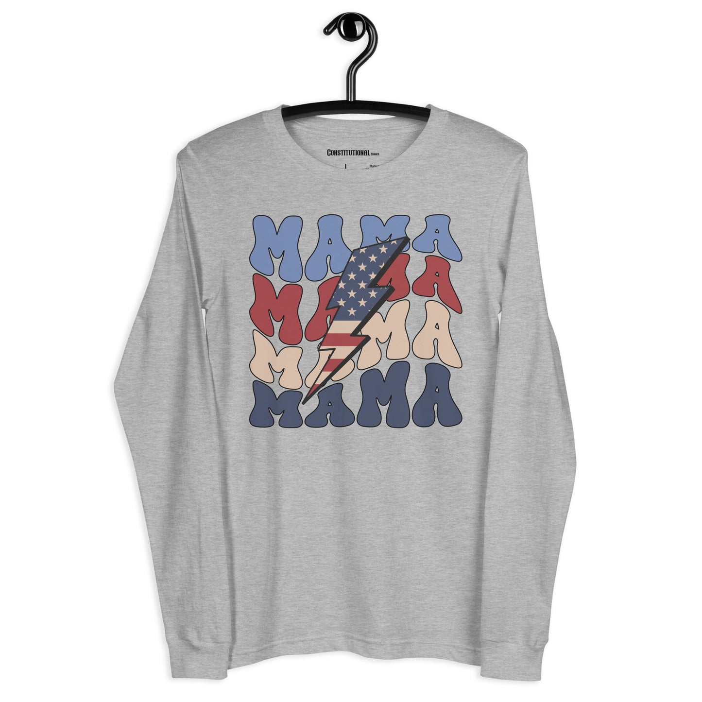 Patriotic Long Sleeve Tee Women "MAMA" LS200001