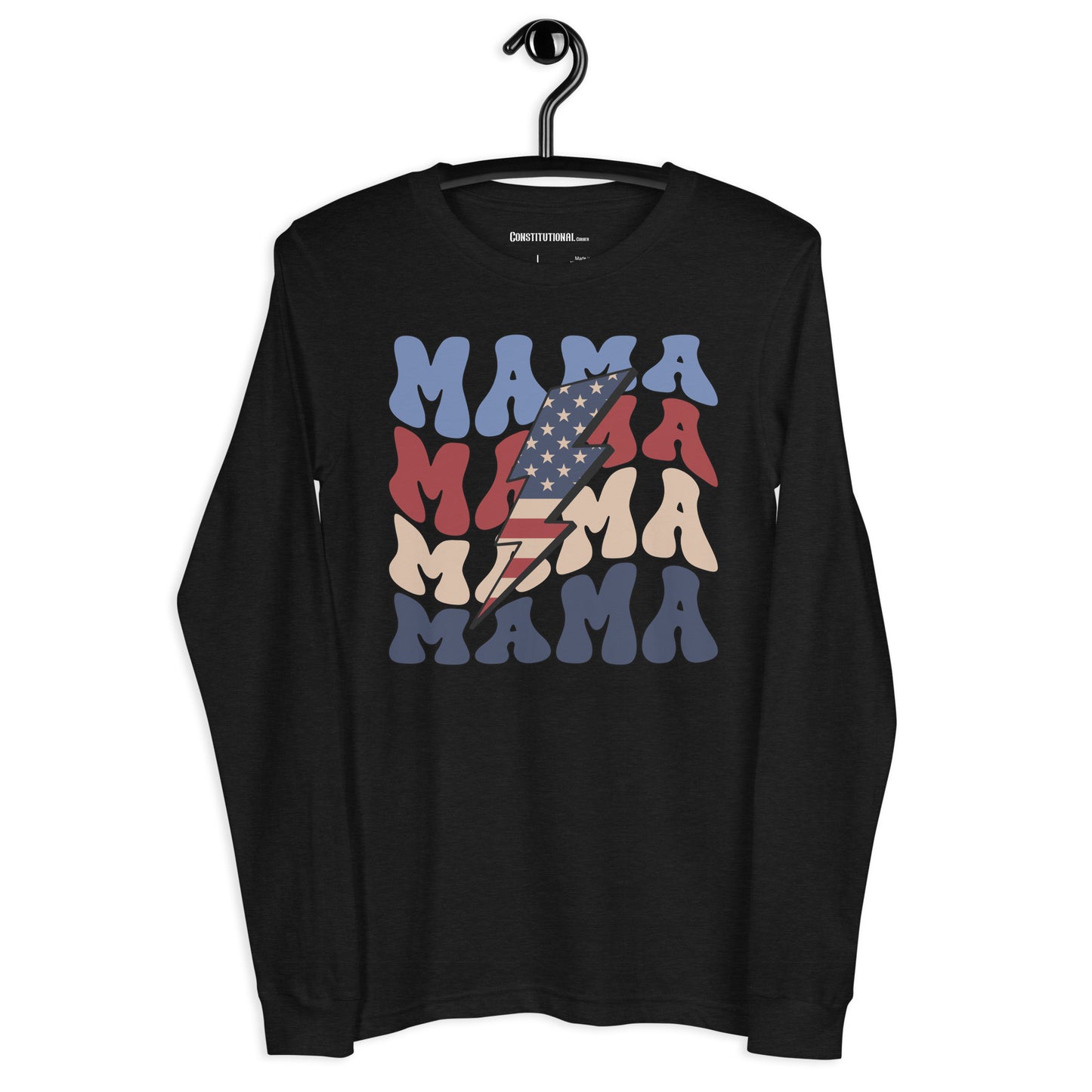 Patriotic Long Sleeve Tee Women "MAMA" LS200001