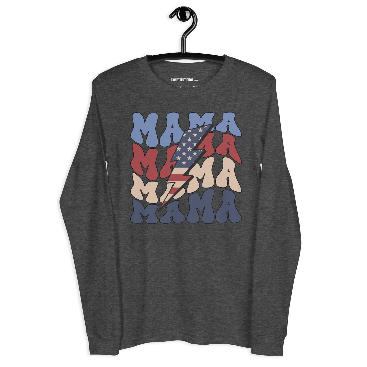 Patriotic Long Sleeve Tee Women "MAMA" LS200001