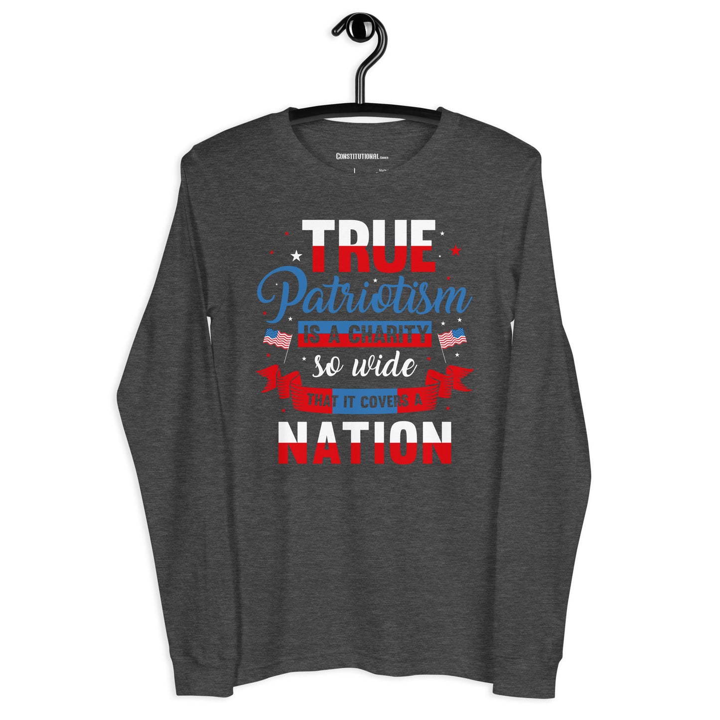 Patriotic Long Sleeve Tee Women "True Patriotism" LS200012