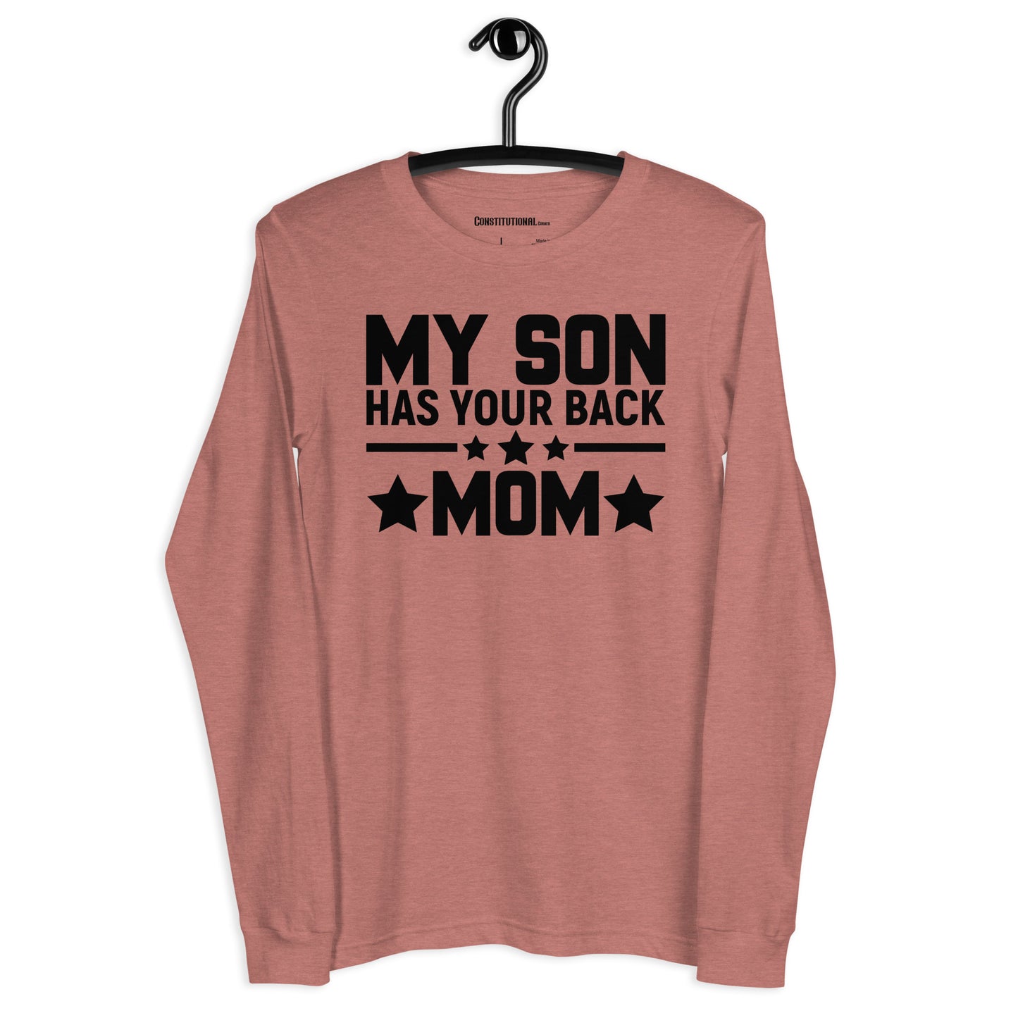 Patriotic Long Sleeve Tee Women "My Son has your Back" LS200010