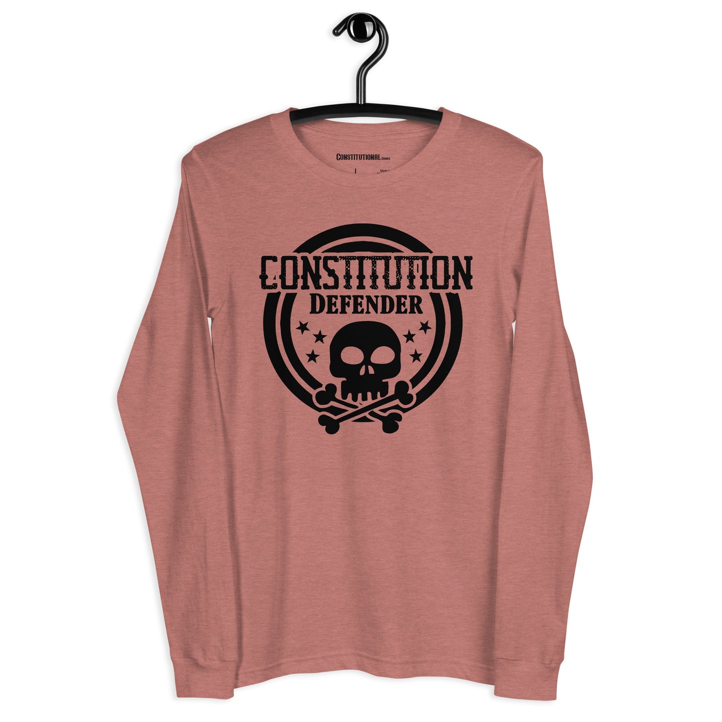 Patriotic Long Sleeve Tee Women "Constitution Defender" LS200022