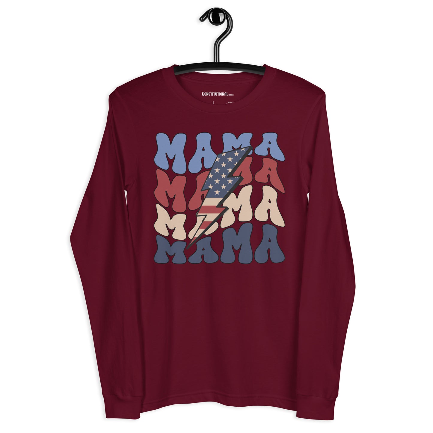 Patriotic Long Sleeve Tee Women "MAMA" LS200001