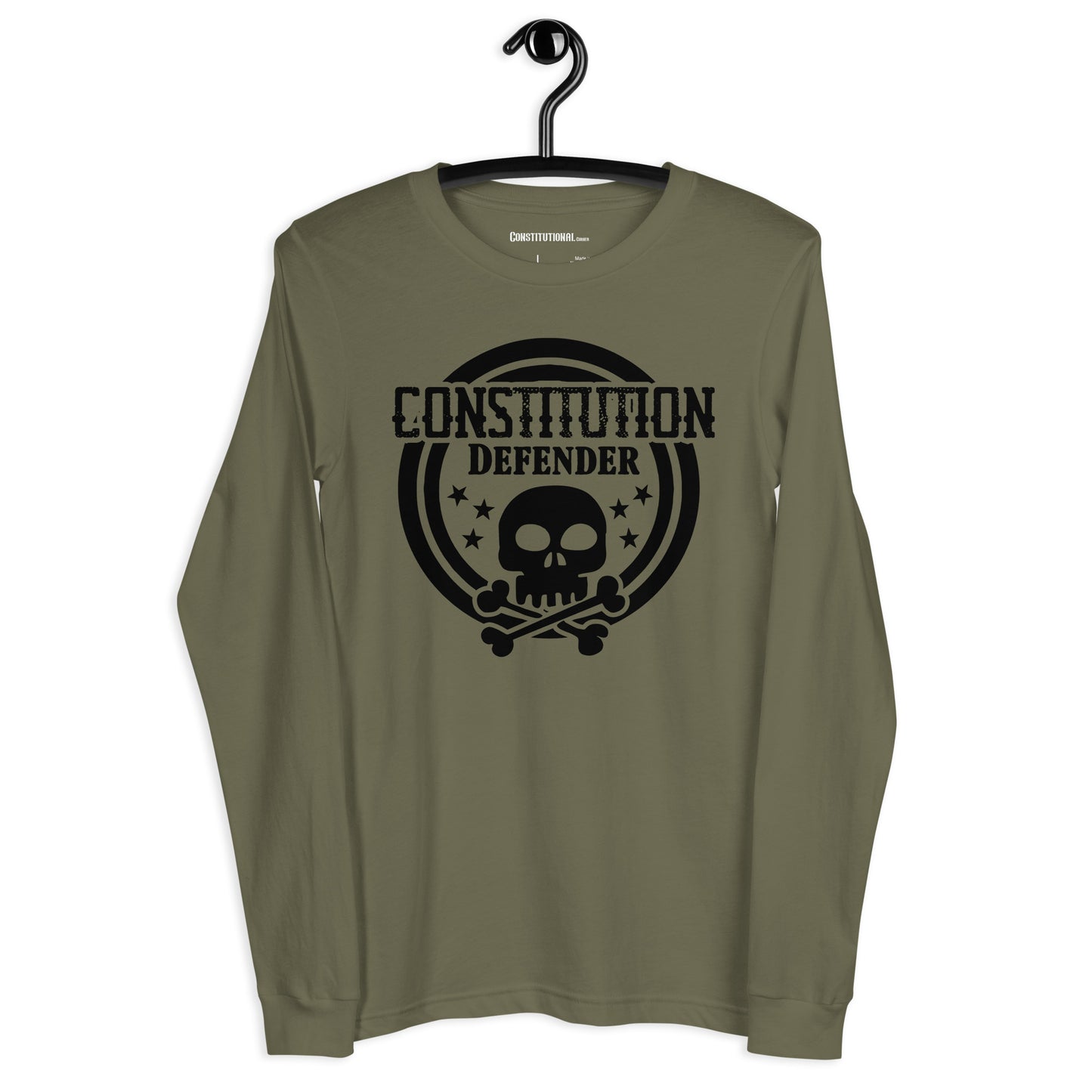 Patriotic Long Sleeve Tee Women "Constitution Defender" LS200022