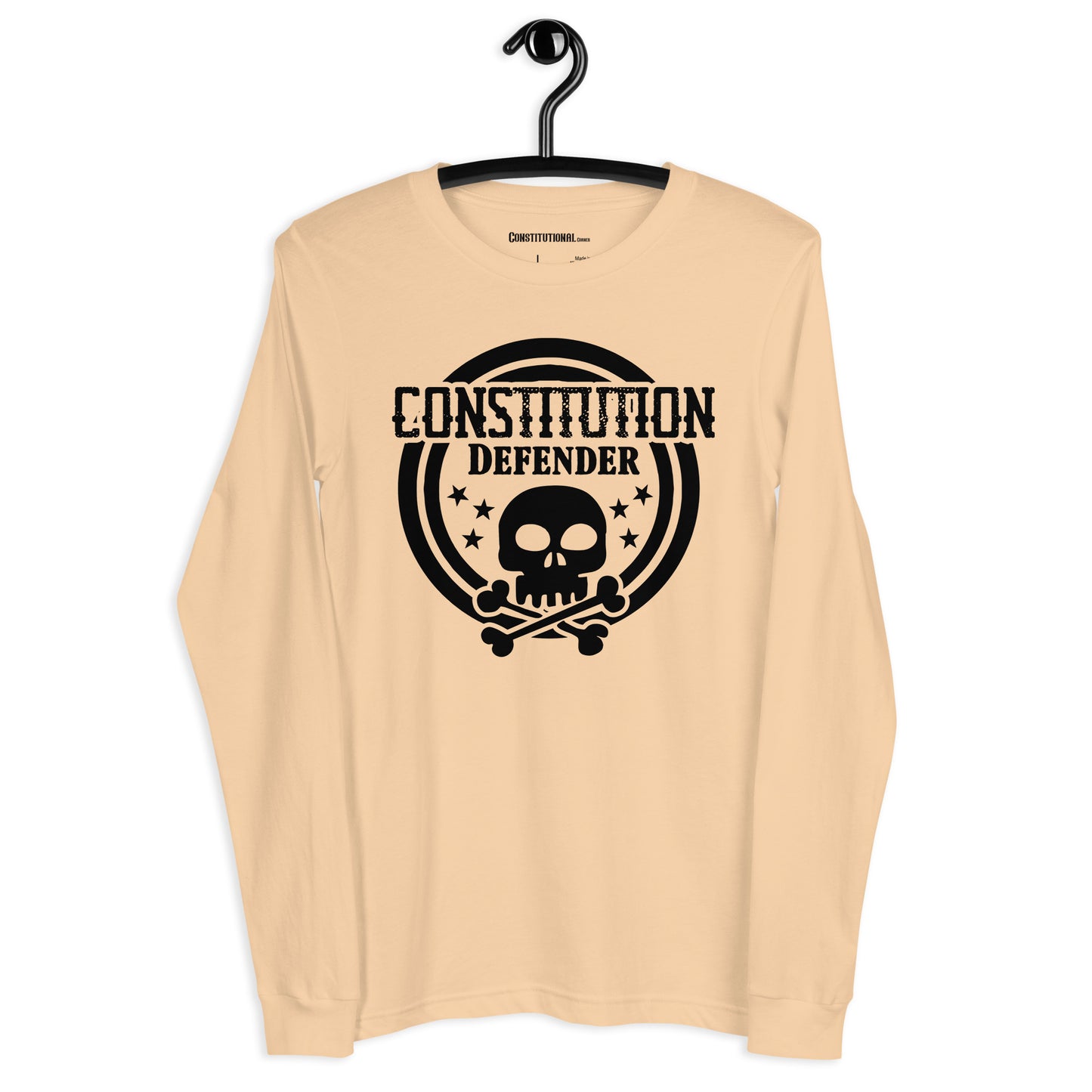 Patriotic Long Sleeve Tee Women "Constitution Defender" LS200022