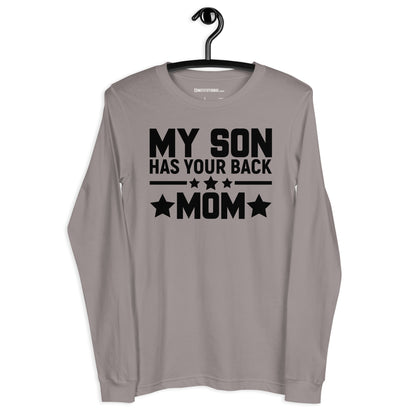 Patriotic Long Sleeve Tee Women "My Son has your Back" LS200010