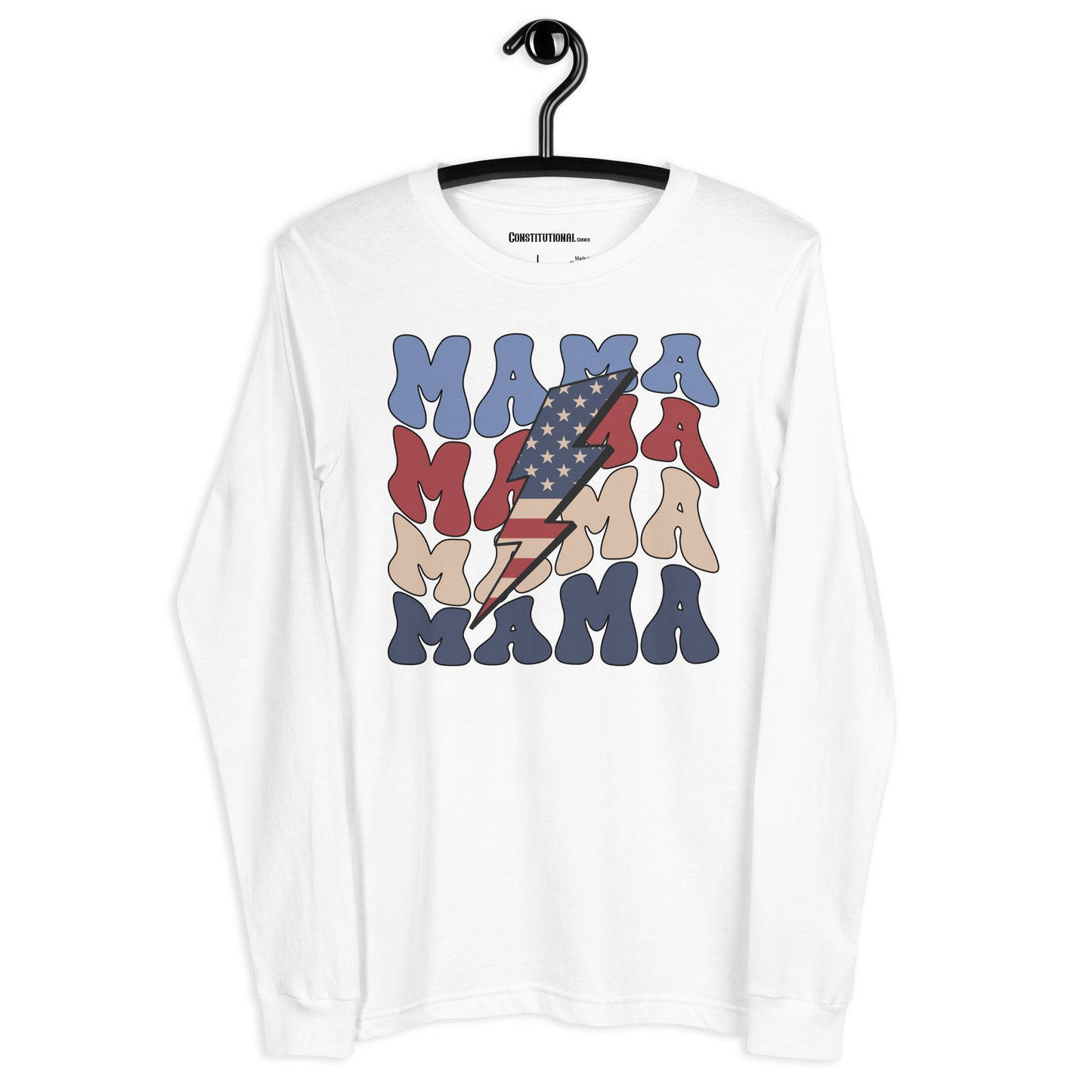 Patriotic Long Sleeve Tee Women "MAMA" LS200001