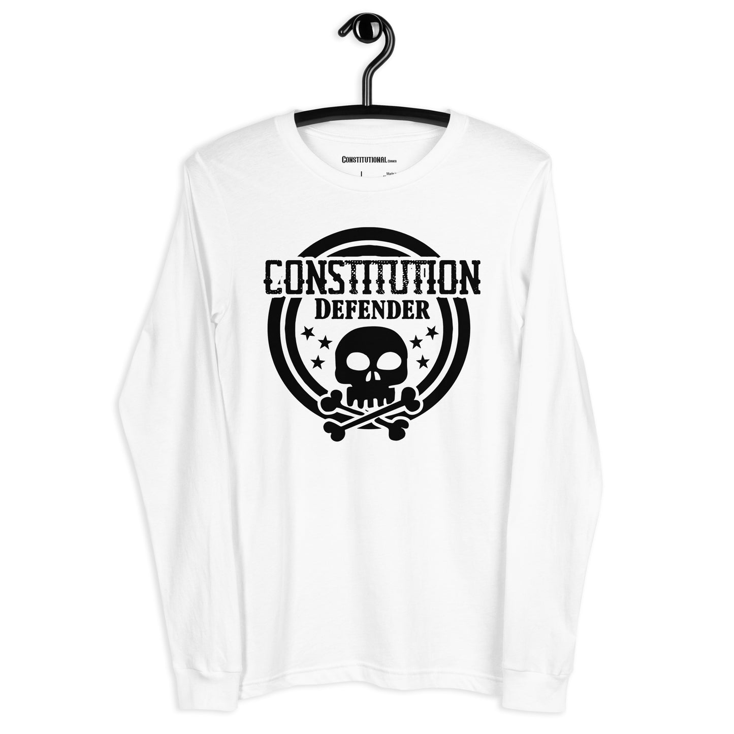 Patriotic Long Sleeve Tee Women "Constitution Defender" LS200022