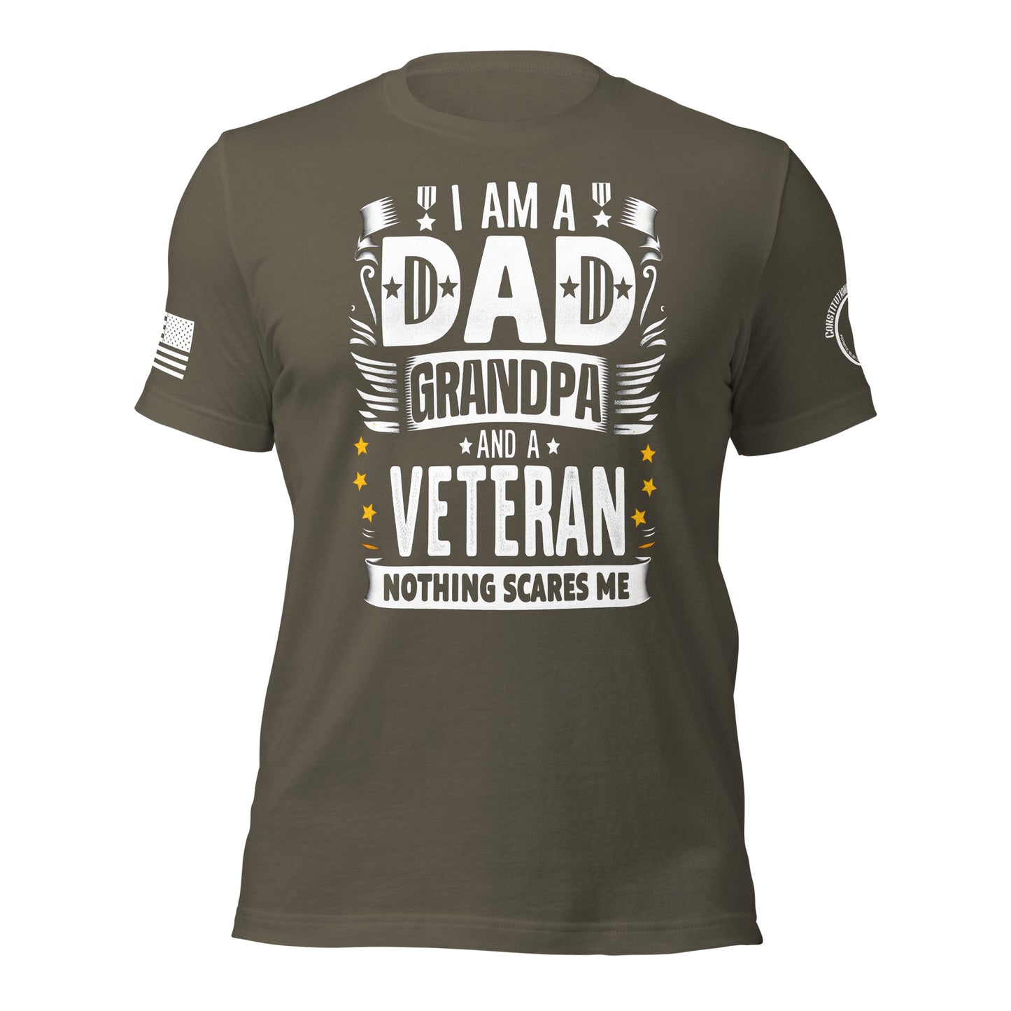 Men's t-shirt "Dad, Grandpa and Veteran"