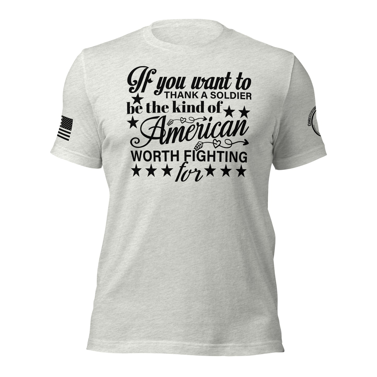 Women t-shirt "the kind of American"