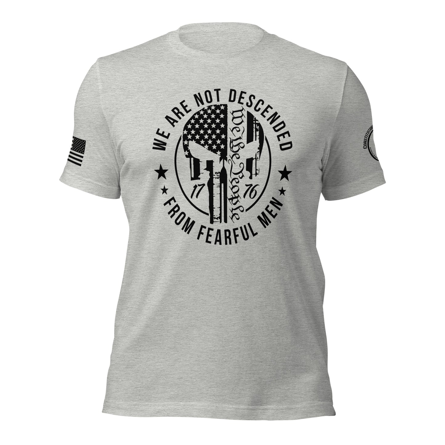 Unisex t-shirt "We are not descended"