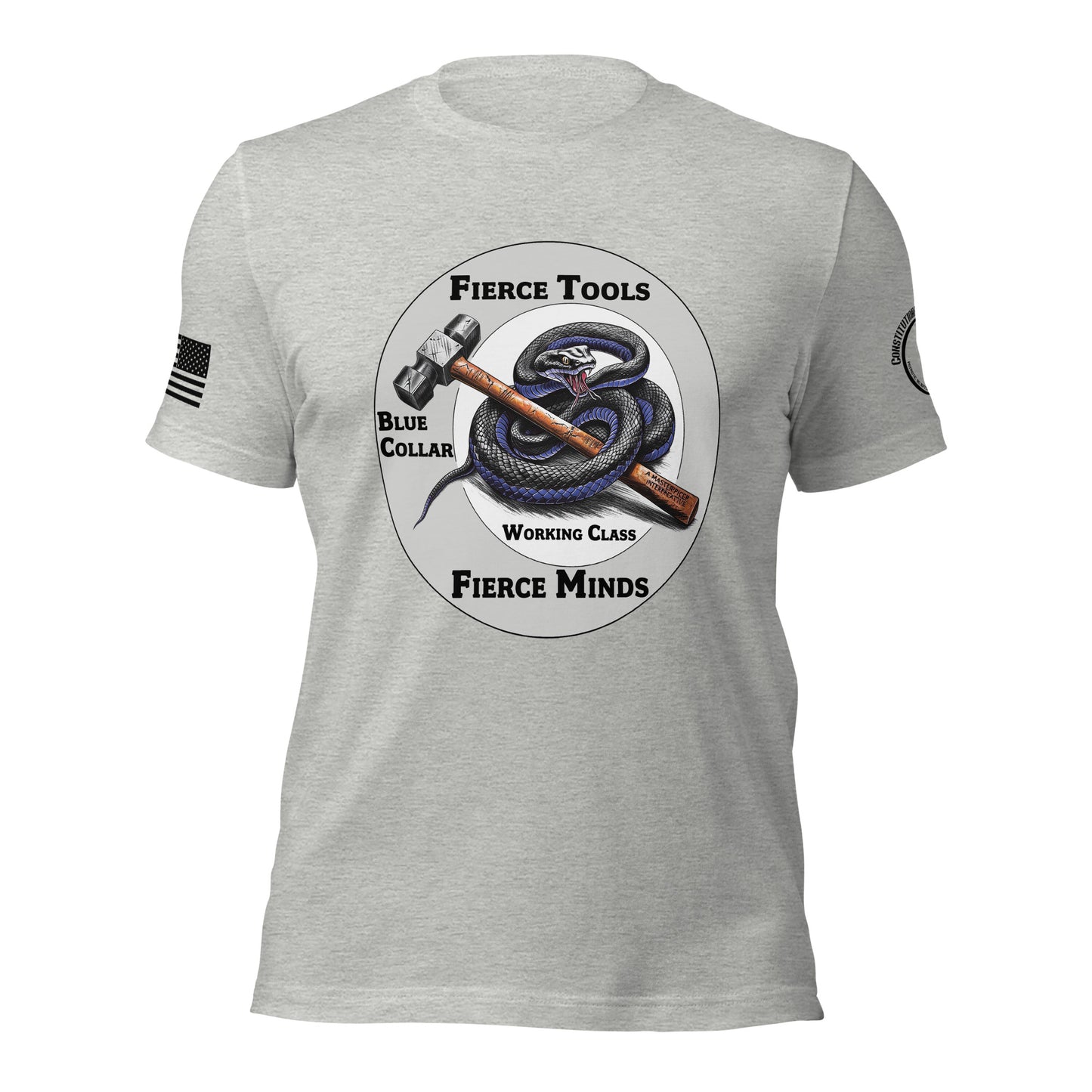 Unisex t-shirt "Fierce Tools - Fierce Minds"