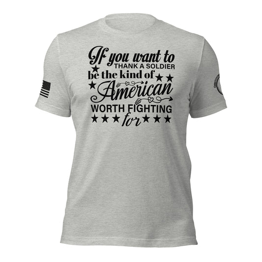 Women t-shirt "the kind of American"