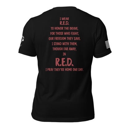 Unisex t-shirt "R.E.D. On Fridays"