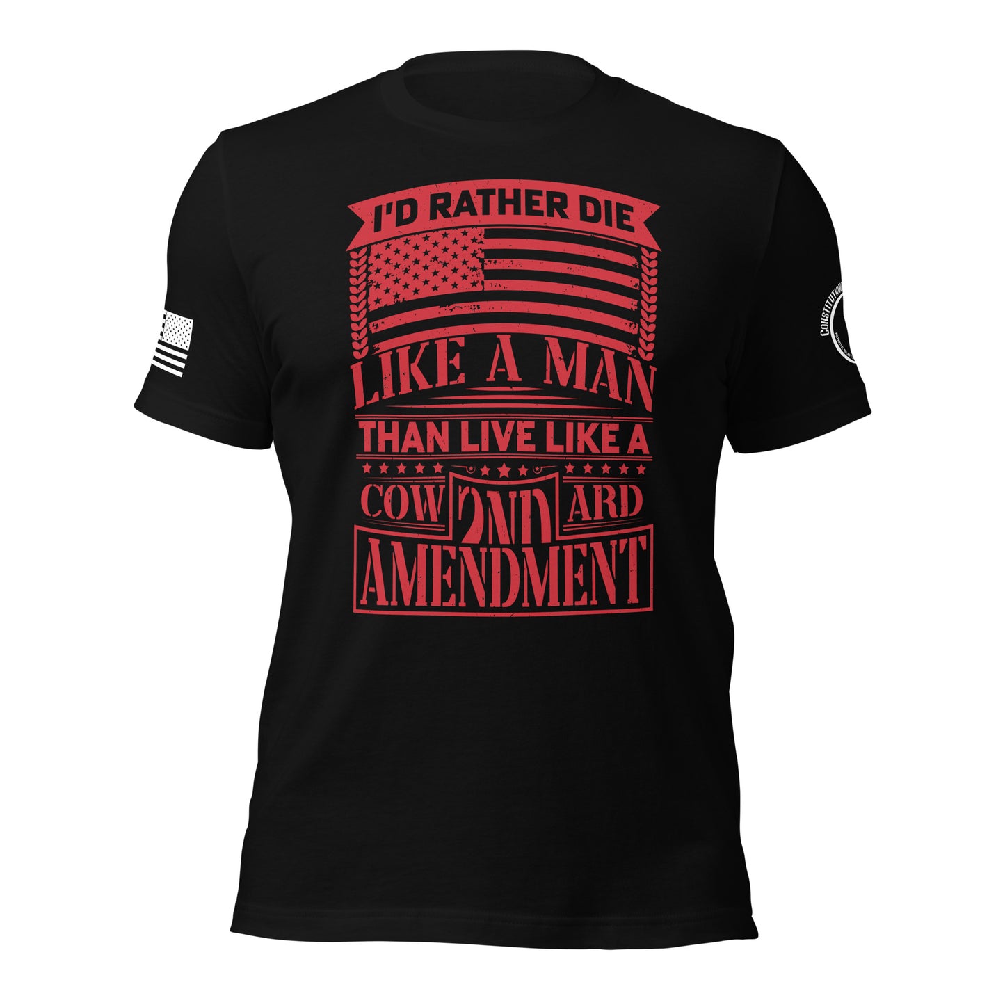 Unisex t-shirt "Rather Die like a Man"