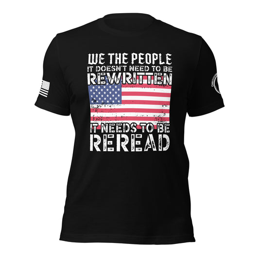 Unisex t-shirt "It needs to be Reread"