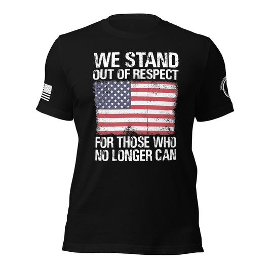 Unisex t-shirt "We stand out of Respect"