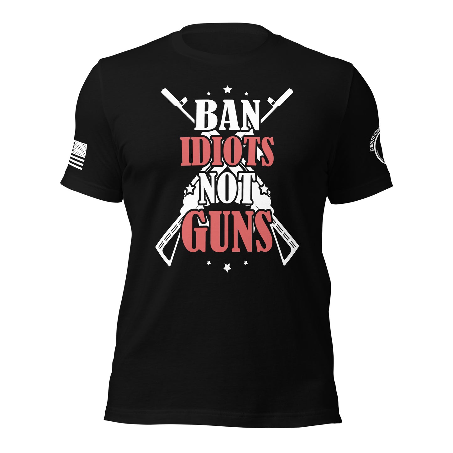 Unisex t-shirt "Ban Idiots not Guns"