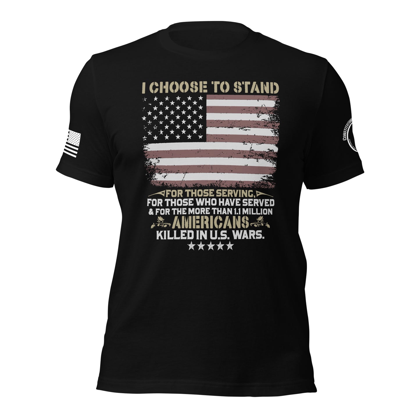 Unisex t-shirt "I choose to stand"