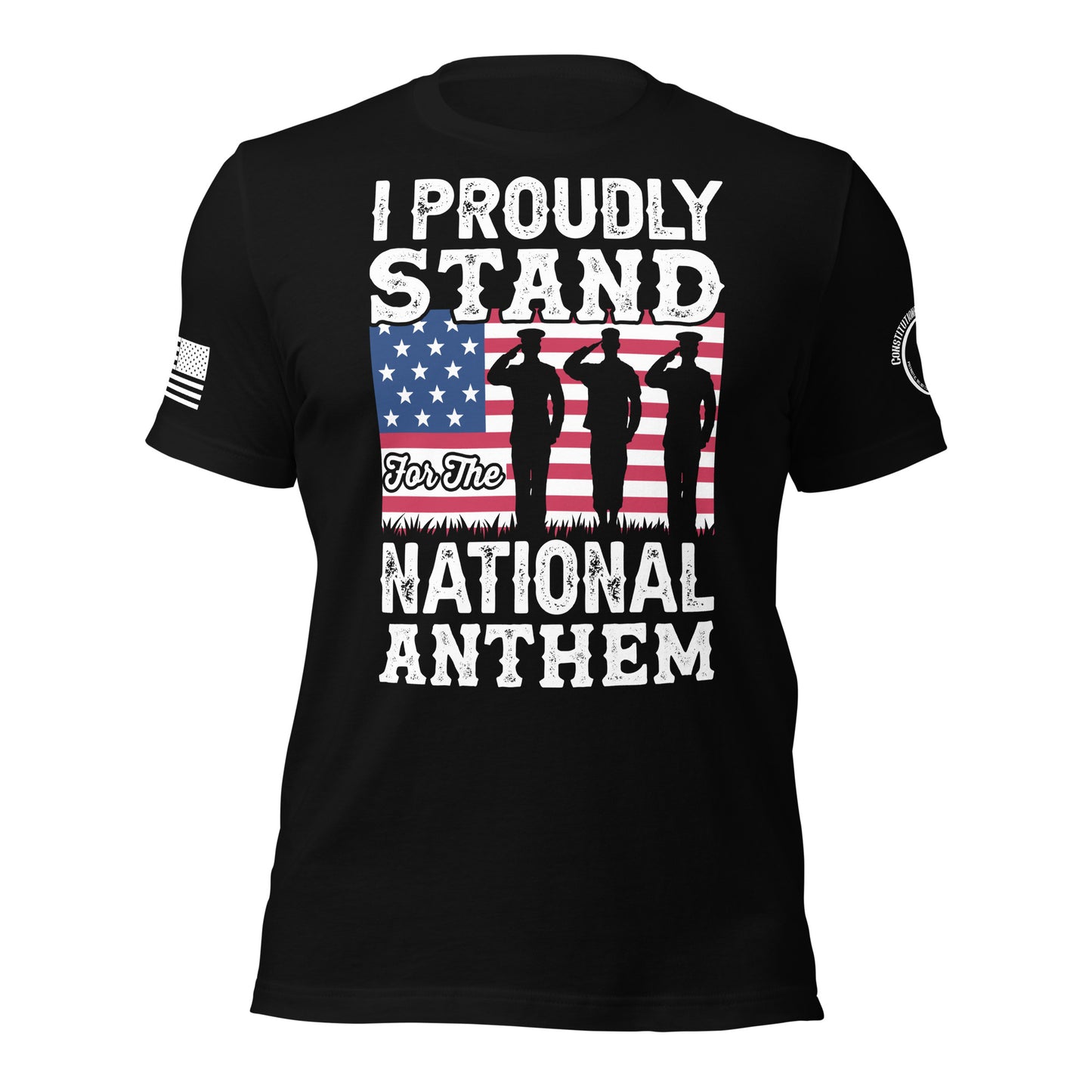 Unisex t-shirt "I proudly Stand"