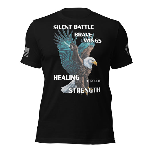 Unisex t-shirt "PTSD - Healing Through Strength"