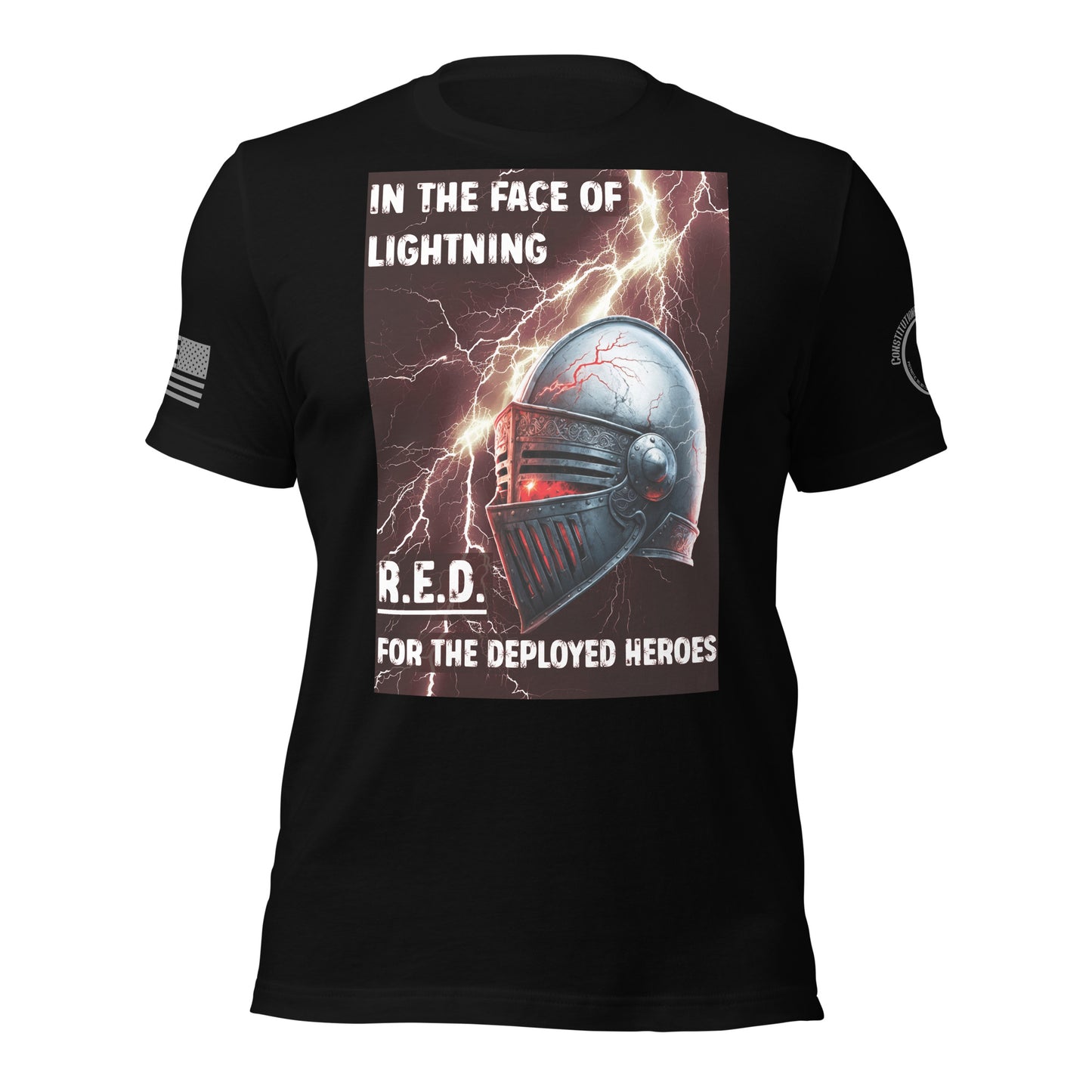 Unisex t-shirt "R.E.D. -  In the face of lightning"