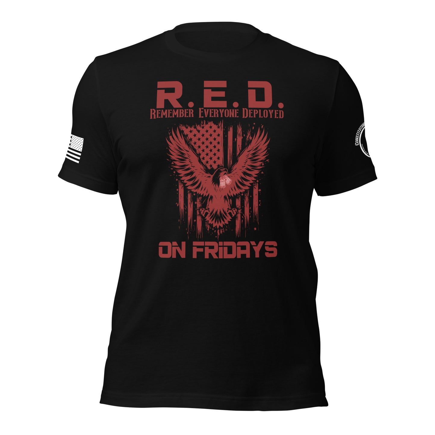 Unisex t-shirt "R.E.D. on Fridays"