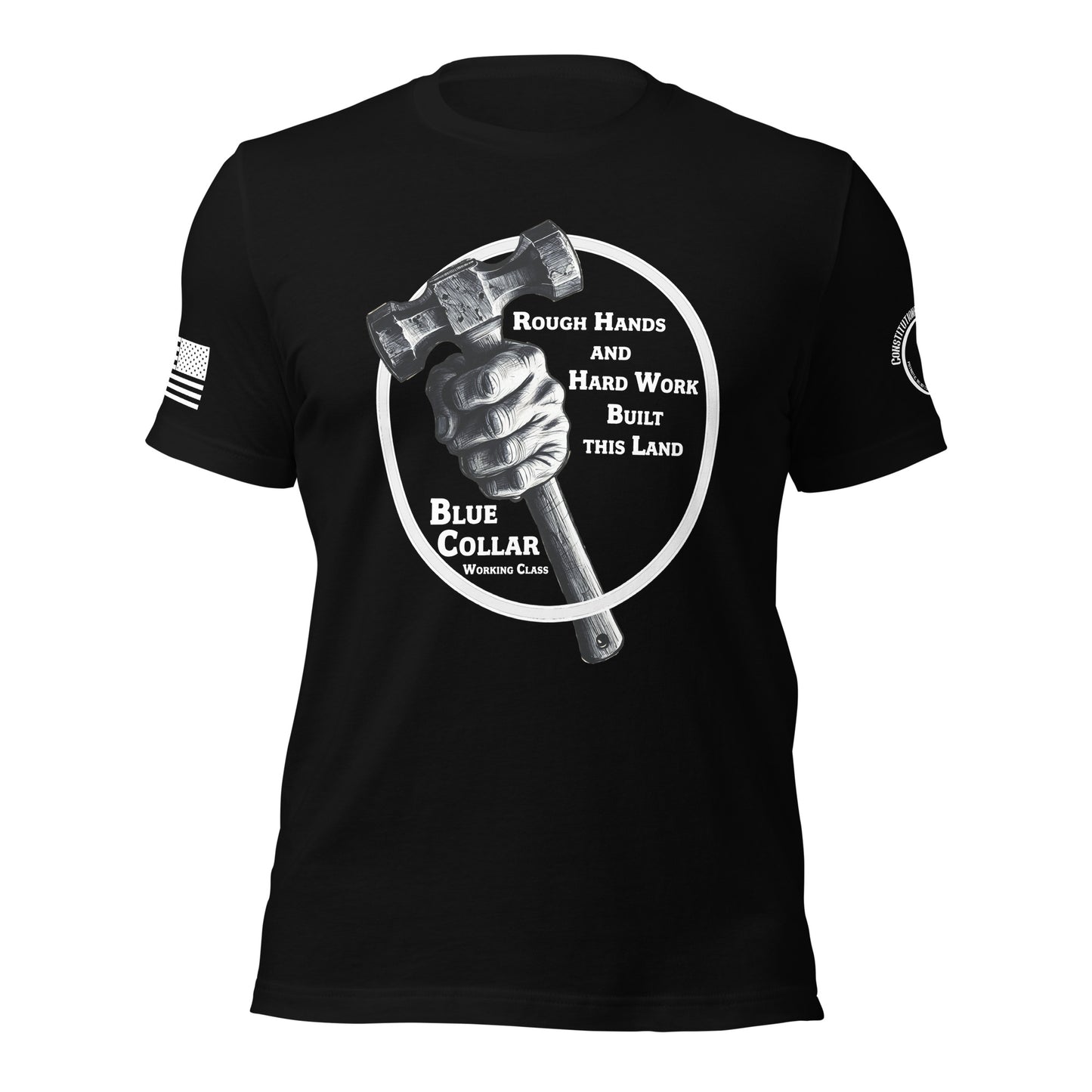 Unisex t-shirt "Rough hands and hard work"