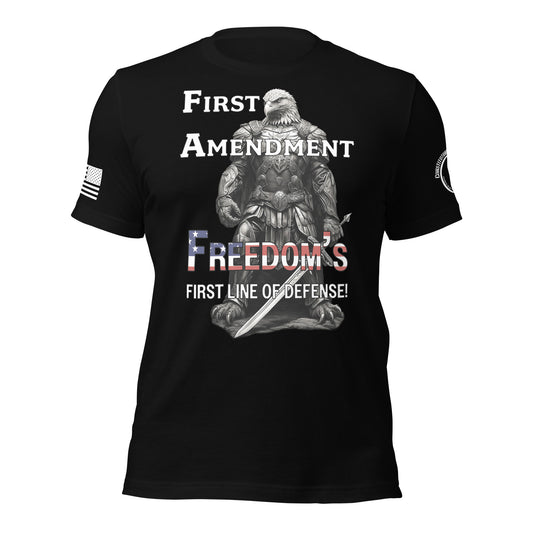 Unisex t-shirt "Freedoms first line of Defense"