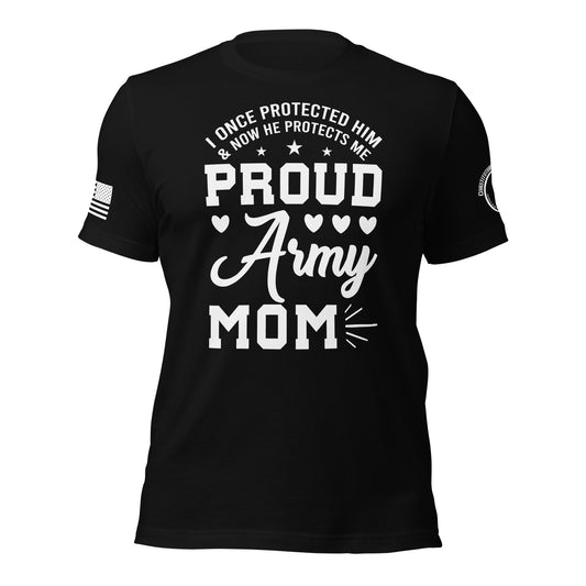 Women t-shirt "Proud Army Mom"