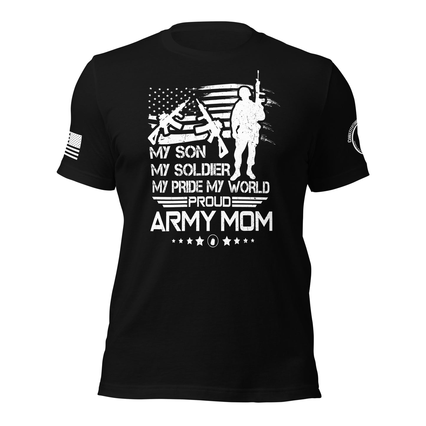 Women t-shirt "Proud Army Mom"