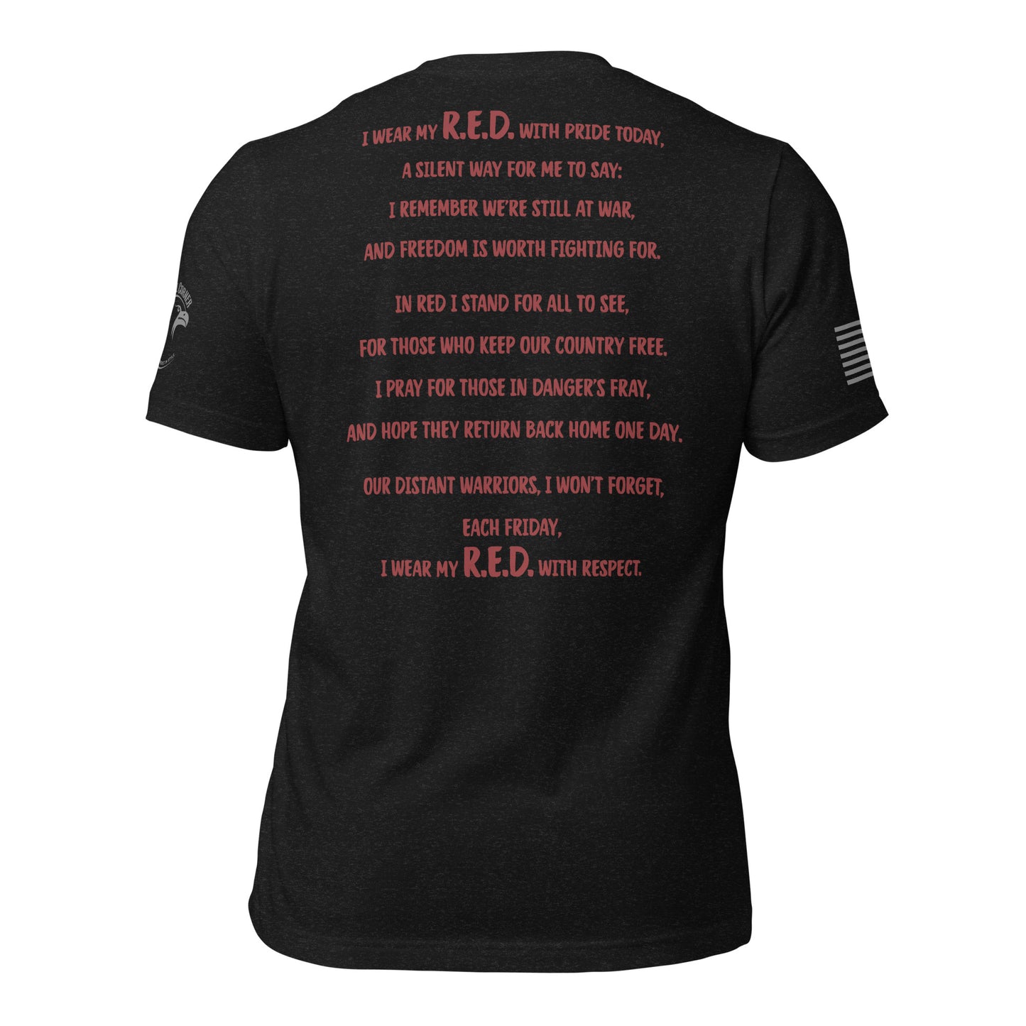 Unisex t-shirt "In R.E.D. We Stand"