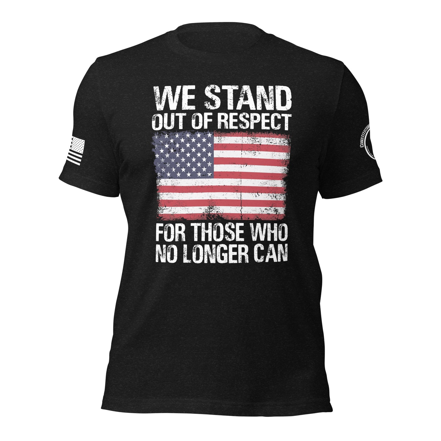 Unisex t-shirt "We stand out of Respect"