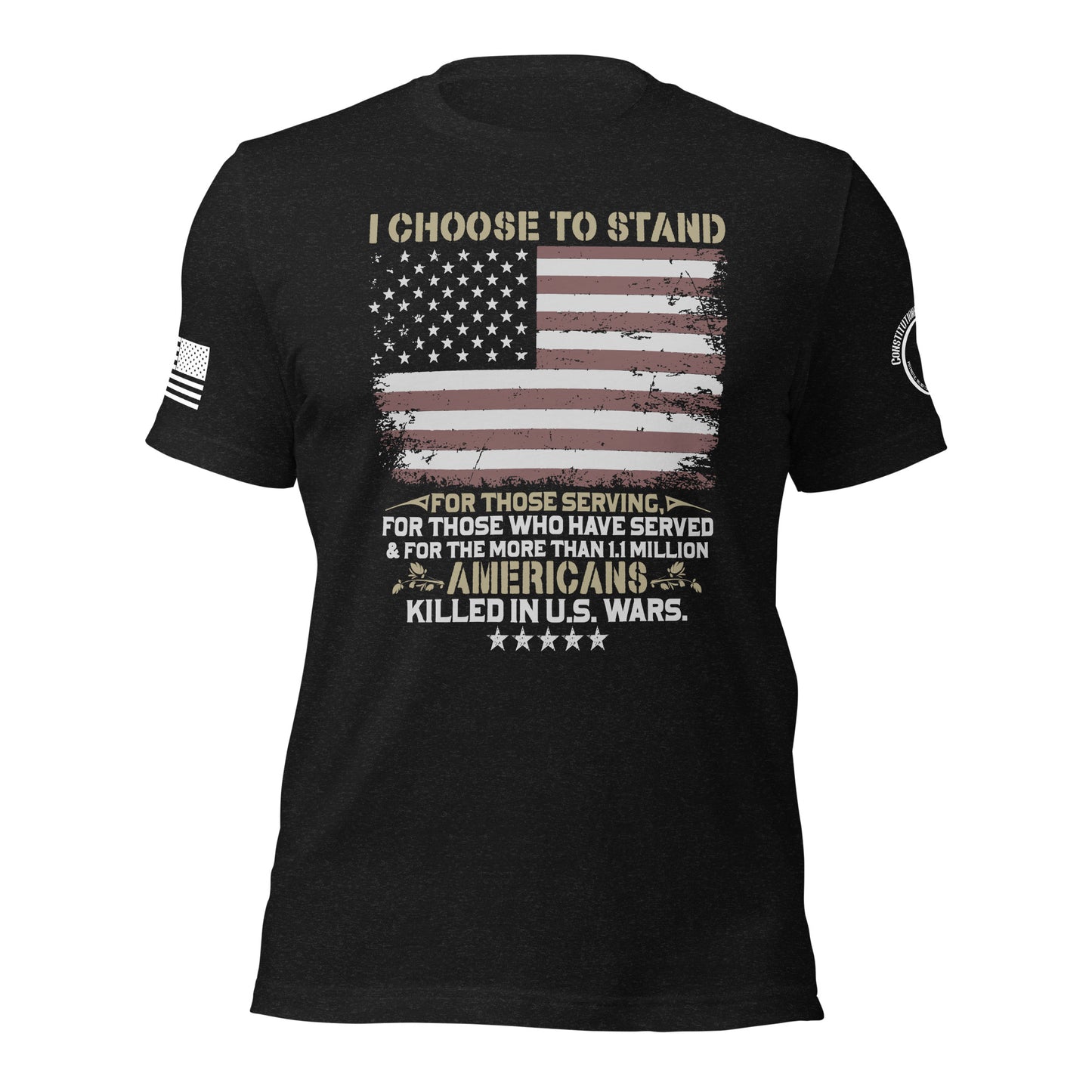 Unisex t-shirt "I choose to stand"