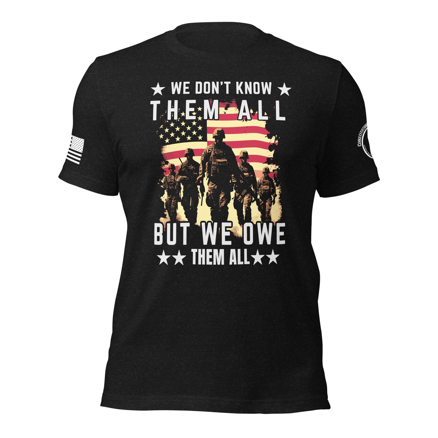 Unisex t-shirt "We owe them all"