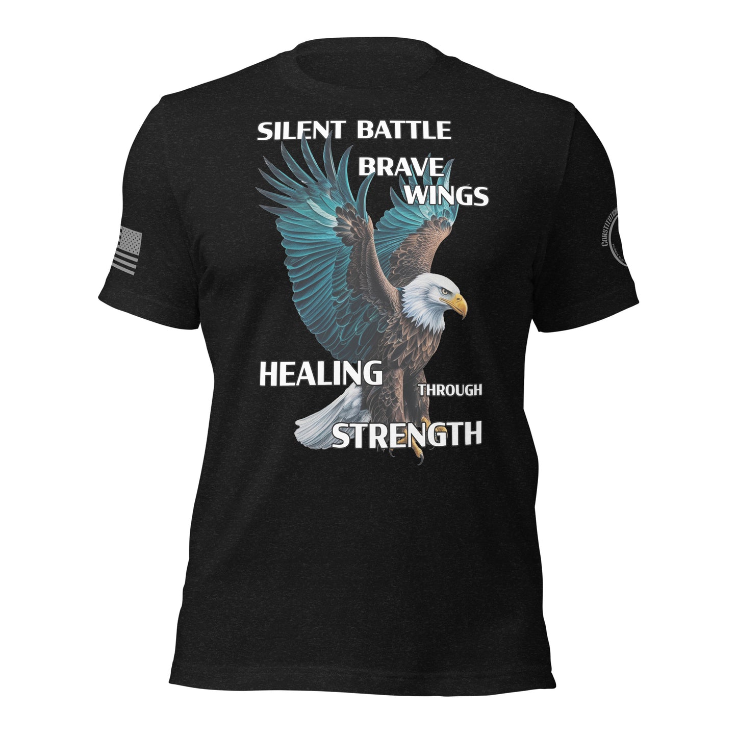 Unisex t-shirt "PTSD - Healing Through Strength"