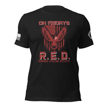 Unisex t-shirt "R.E.D. On Fridays"