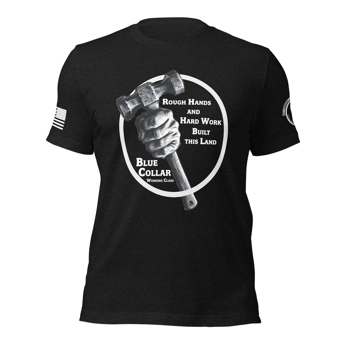 Unisex t-shirt "Rough hands and hard work"