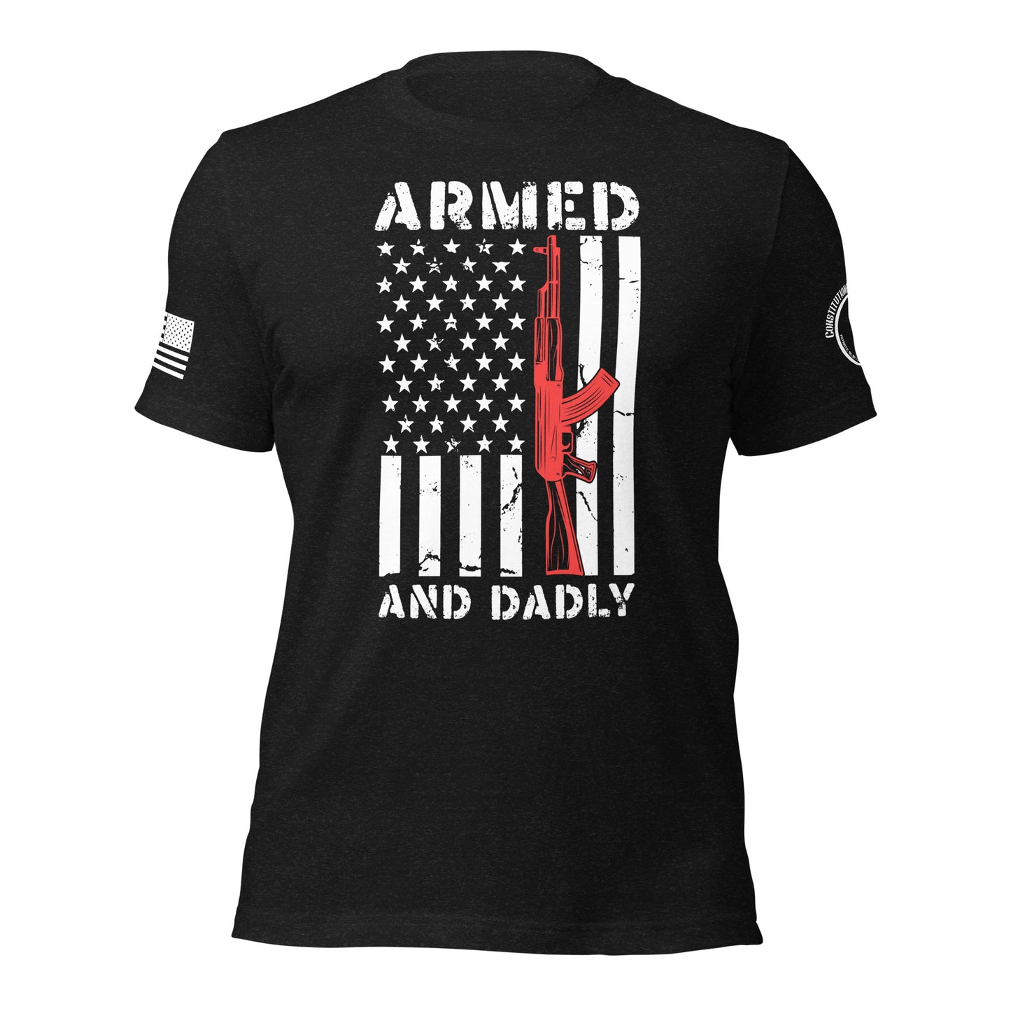 Men's t-shirt "Armed and Dadly"