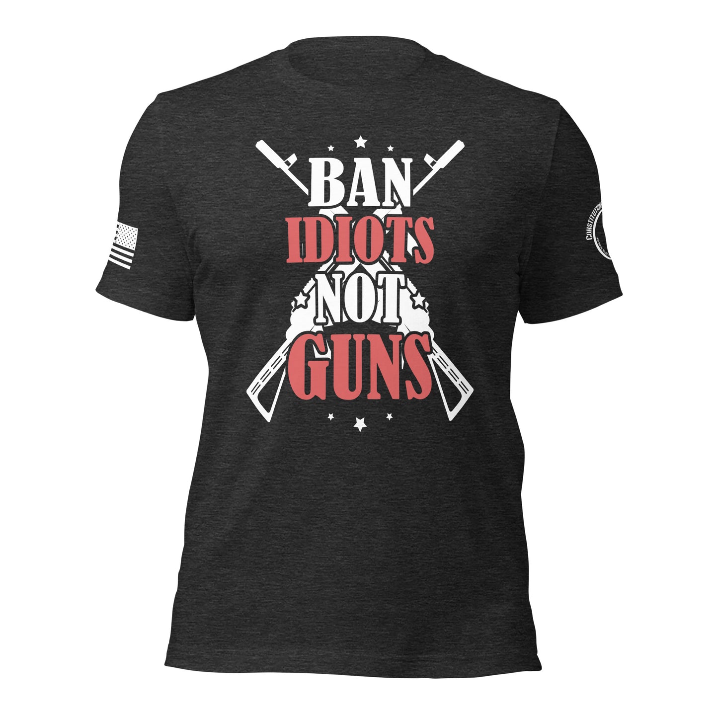 Unisex t-shirt "Ban Idiots not Guns"