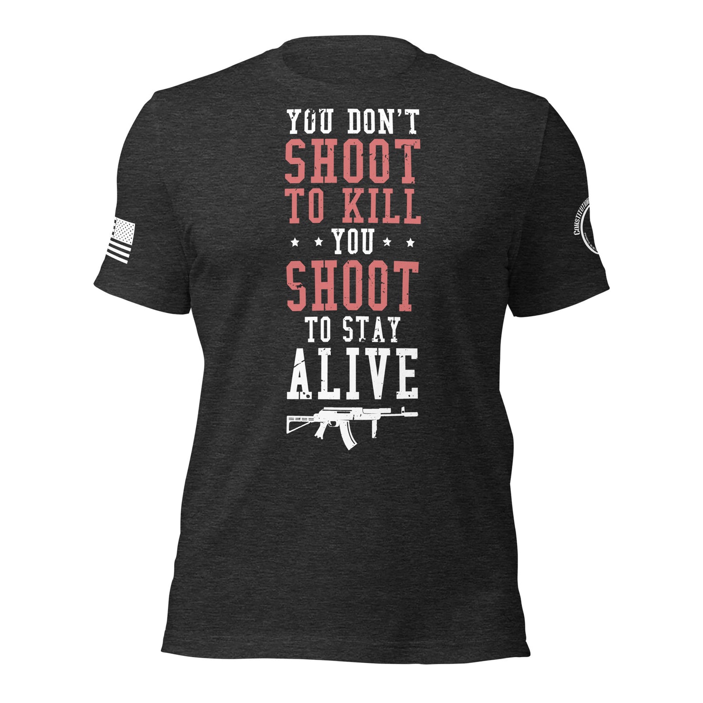 Unisex t-shirt "Don't shoot to kill"