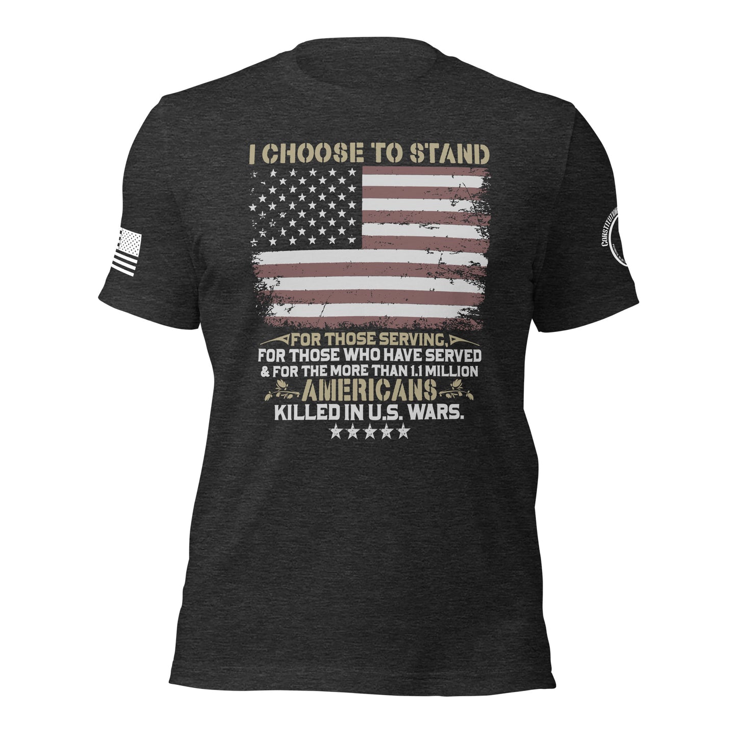 Unisex t-shirt "I choose to stand"