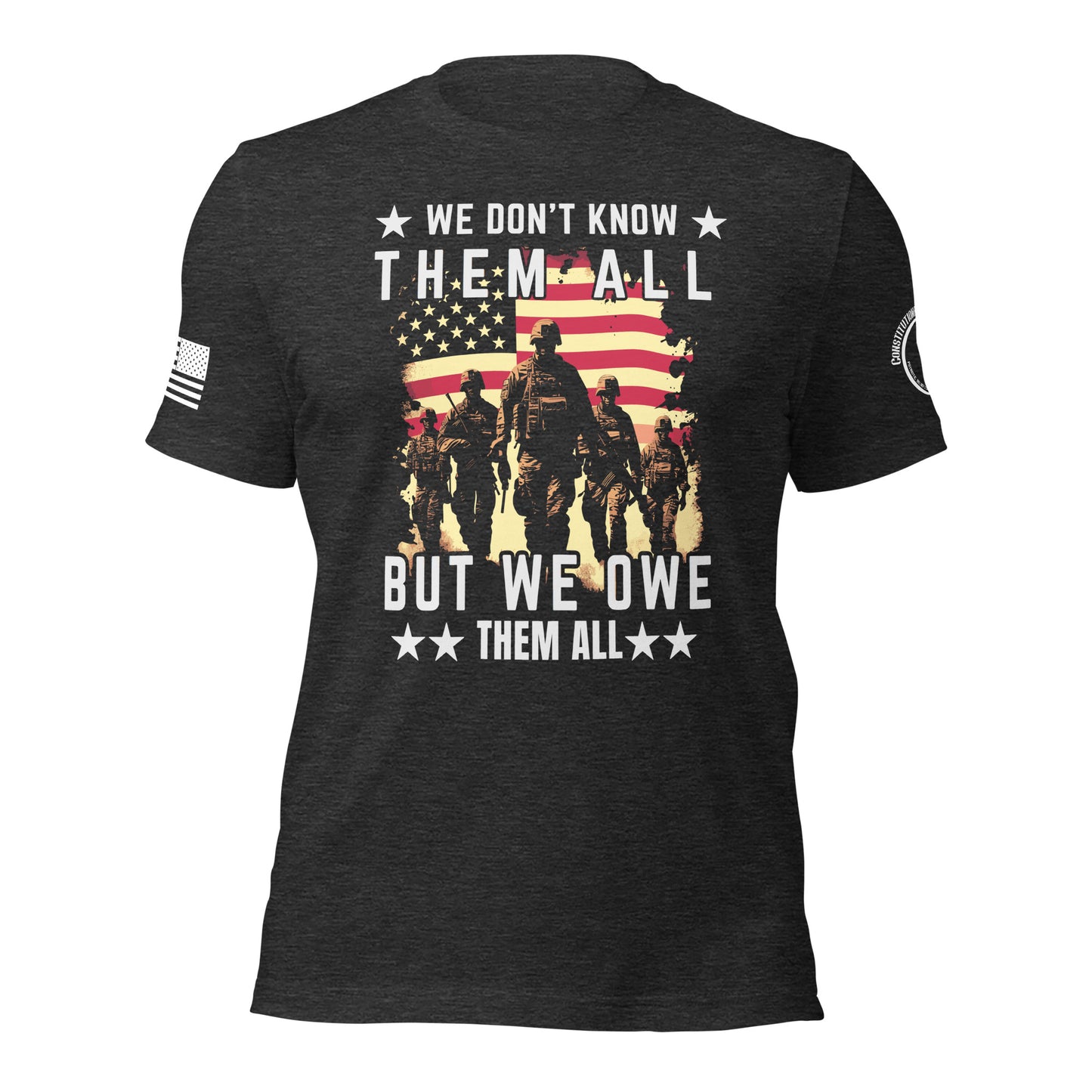 Unisex t-shirt "We owe them all"