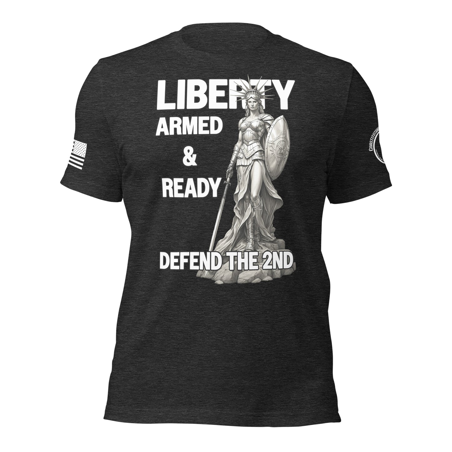 Unisex t-shirt "Liberty Armed and Ready"