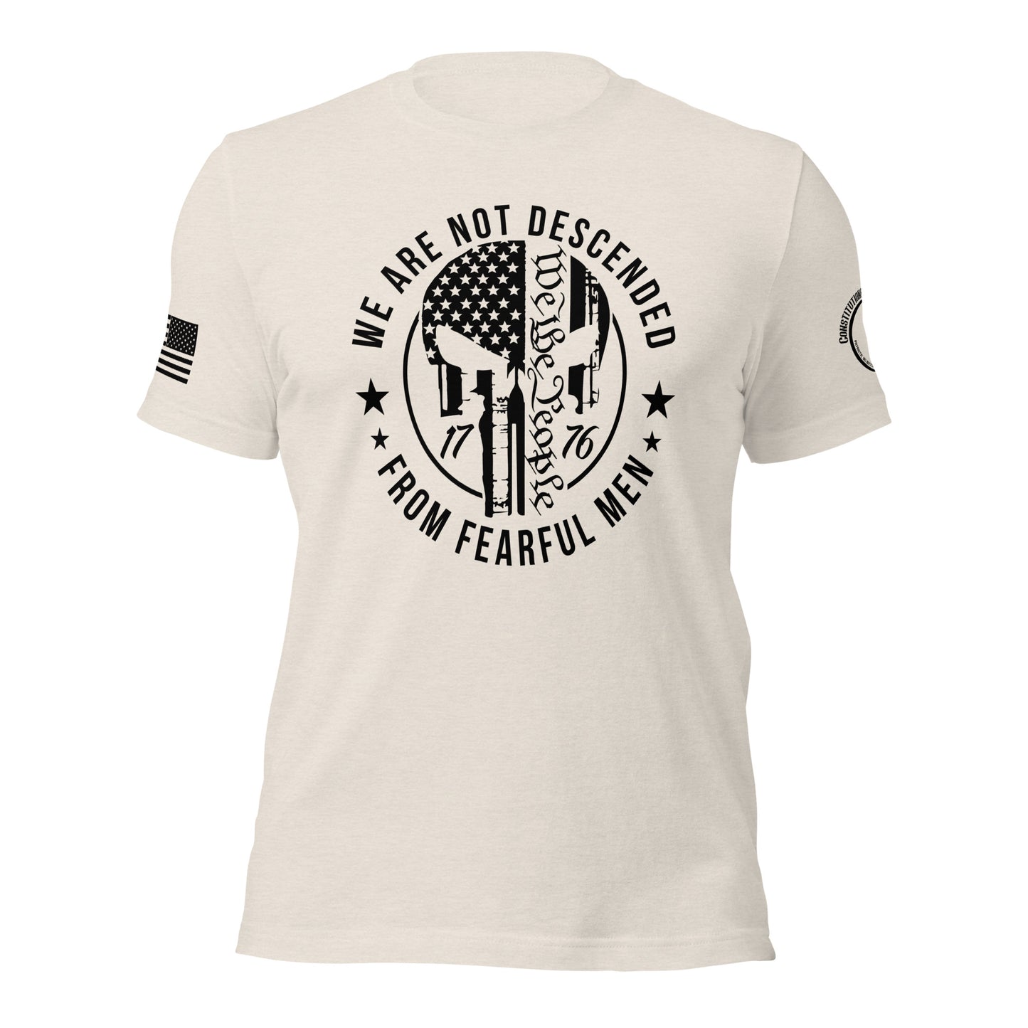 Unisex t-shirt "We are not descended"